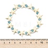 Natural White Jade & Synthetical Turquoise Beaded Bracelets for Women BJEW-JB13916-3