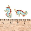 Brass Enamel Pendants KK-L237-027G-04-3