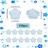 150Pcs Transparent Spray Painted Glass Beads GLAA-SP0001-23A-2