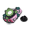 Cartoon Music Frog Alloy Brooches JEWB-I032-10EB-01-3