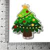 Printed Christmas Theme Acrylic Pendants OACR-L018-10F-3