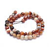 Natural Striped Agate/Banded Agate Beads G-J371-07-8mm-2