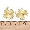 Brass Cubic Zirconia Pendants X-KK-L251-54G-3