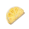 Electroplate UV Plating Opaque Fruit Resin Cabochons CRES-U004-03H-2