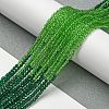 Transparent Gradient Color Glass Beads Strands GLAA-H021-01A-32-5