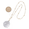 Glass Round Window Hanging Suncatchers HJEW-JM04522-01-3