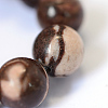 Natural Zebra Jasper Round Bead Strands X-G-E334-10mm-12-4