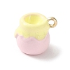 Alloy Enamel Pendants AL-CBA02ED-06G-B-2