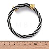 304 Stainless Steel Torque Bangles for Women BJEW-P310-18MC-5