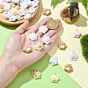 12Pcs 6 Colors Opaque Resin Pendants RESI-YW0003-44-5