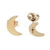 PVD Vacuum Plating 304 Stainless Steel Stud Earrings for Women EJEW-A048-46H-G-2