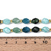 Natural Ruby in Zoisite & Flower Amazonite & Green Aventurine & Apatite Beads Strands G-N358-04A-06-5