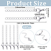 30 Strands 304 Stainless Steel Chain Extender STAS-BM0001-06-2