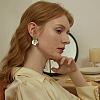 4 Pairs 4 Style Polymer Clay Dangle Stud Earrings with 316 Surgical Stainless Steel Pins EJEW-FI0002-44-7