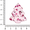 Christmas Tree Printed Opaque Acrylic Pendants OACR-Q080-02A-3