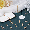 30Pcs Alloy Rhinestone Pendants FIND-SC0011-04-4