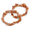 Unisex Chip Natural Red Aventurine Beaded Stretch Bracelets BJEW-S143-22-1