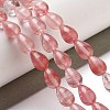 Cherry Quartz Glass Beads Strands G-B106-A01-01-2