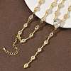 Brass Pave Clear Cubic Zirconia Y Necklaces NJEW-G183-06G-01-1