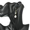 Natural Abalone Shell and Shell Pearl Dangle Earrings EJEW-JE07432-01-2