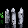 Point Tower Natural Tourmalinated Quartz Healing Stone Wands PW-WG27572-01-2