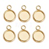 304 Stainless Steel Pendant Cabochon Settings STAS-Z030-01E-G-1