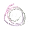 Transparent Gradient Color Glass Beads Strands X1-GLAA-H021-01B-02-4