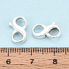 925 Sterling Silver Double Opening Lobster Claw Clasps STER-T008-73S-02-4