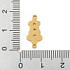 304 Stainless Steel Connector Charms STAS-Z076-21G-3