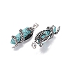Natural & Synthetic Mixed Stone Double Terminal Pointed Pendants GG-N001-02AS-2