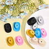 12Pcs 6 Colors Food Grade Eco-Friendly Silicone Beads SIL-CA0002-23-6