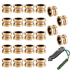 24Pcs Brass European Beads KK-FG0001-39-1
