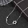 Brass Micro Pave Clear Cubic Zirconia Link Bracelets BJEW-E114-01A-P-3