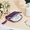 Velvet Jewelry Zipper Bags with Tassel ABAG-WH20009-32B-4