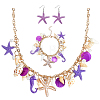 1Pc Alloy & Resin & Plastic Imitation Pearl Charm Bracelets SJEW-PH0001-34-6
