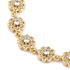 Brass Micro Pave Cubic Zirconia Link Bracelets for Women BJEW-U013-01G-07-2