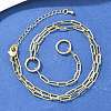 Brass Paperclip Chain Y Lariat Necklaces NJEW-H087-06F-G-2
