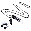 1Pc Wing 304 Stainless Steel Pendant Urn Ashes Necklaces NJEW-FG0001-28EB-1
