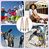 ANATTASOUL 2Pcs 2 Colors Polyester Webbing Ski Boot Straps AJEW-AN0007-17-6