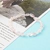 Natural Rose Quartz Beaded Stretch Bracelets for Kids BJEW-JB06250-07-2