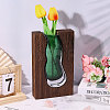 Wood Glass Vase Ornaments AJEW-WH0481-728-5