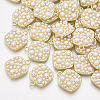 ABS Plastic Imitation Pearl Pendants X-PALLOY-T071-008-1