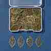 100Pcs Iron Filigree Joiners Pendants IFIN-FS0001-61-7