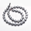 Non-magnetic Synthetic Hematite Beads Strands X-G-P218-17-08-2