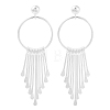 Sterling Silver Dangle Earrings for Women EJEW-K292-01S-1