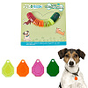 32Pcs 4 Colors Transparent Blank Acrylic Pet Dog ID Tag PALLOY-AB00045-1