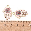 Religion Printed Alloy Pendants AL-CBA7256-24G-01-2