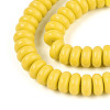 Opaque Spray Painted Glass Beads GLAA-ZX008-8mm-18K-3