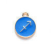 Alloy Enamel Pendants ENAM-S124-01B-02F-2