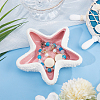 Starfish Ceramic Jewelry Plate AJEW-WH0258-959-4